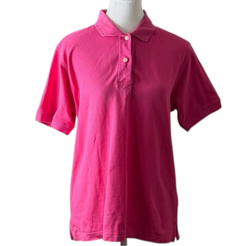 Cutter Buck Womens Polo Shirt Pink Cotton Golf Workwear Short Sleeve Medium